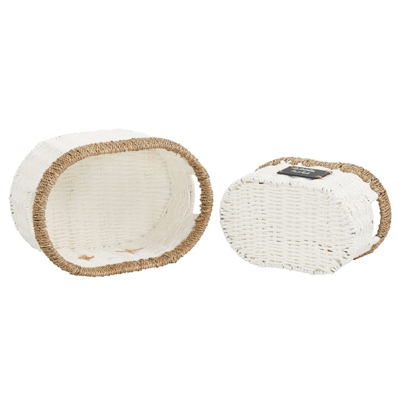Household Essentials Oval Basketes, Set of 2