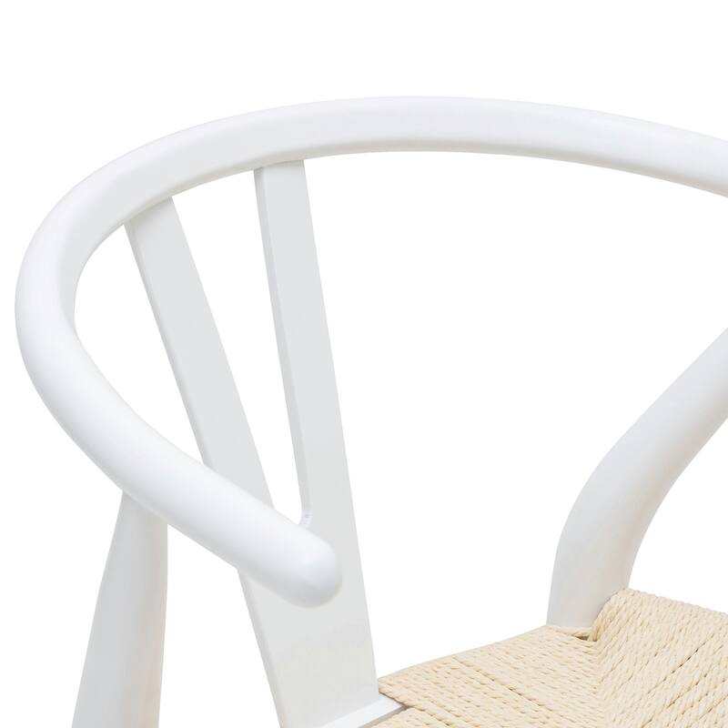 Poly & Bark Weave Chair - Solid Wood with Woven Seat