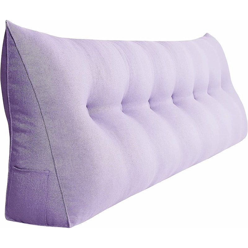 WOWMAX Bed Rest Reading Wedge Pillow Back Headboard Protective Cushion