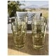 preview thumbnail 3 of 3, LeadingWare Hi Ball Palm Tree Design Acrylic Drinking Glasses Set of 4 (20oz) - 4.88" W x 4.88" L x 6.38" H