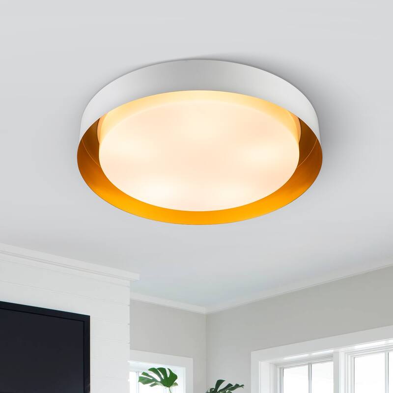 Modern Minimalist Round Drum Flush Mount Ceiling Lights