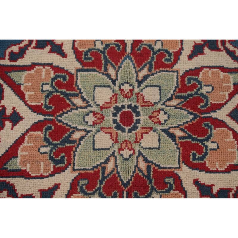 Blue Kazak Oriental Area Rug Handmade Bedroom Wool Carpet - 8'5" x 10'7"