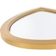 preview thumbnail 5 of 4, Randyll Golden Teardrop 22x16-inch Mirror - 22"H x 16"W