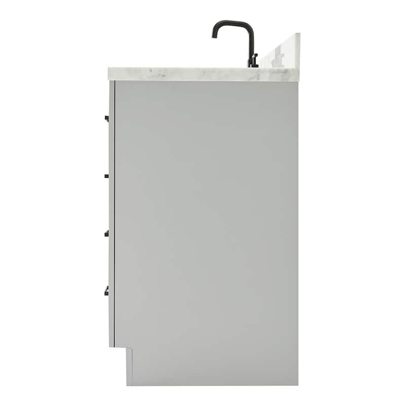 Ariel T061SCWRVO Hepburn 61" Free Standing Single Basin Vanity Set