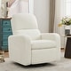 preview thumbnail 2 of 18, Swivel Manual Recliner Chair Teddy Nursery Glider Rocking Recliner