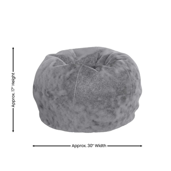 dimension image slide 7 of 22, Small Refillable Bean Bag Chair for Kids and Teens
