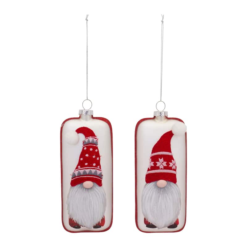 12ct Quirky Gnome Christmas Ornaments 6.25"