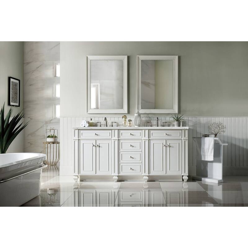 James Martin Vanities 157-V72-FENC Bristol 72" Free Standing Double
