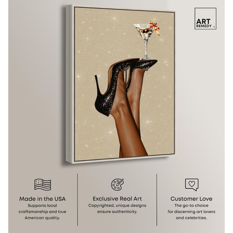 Martini on Display Canvas by Art Remedy