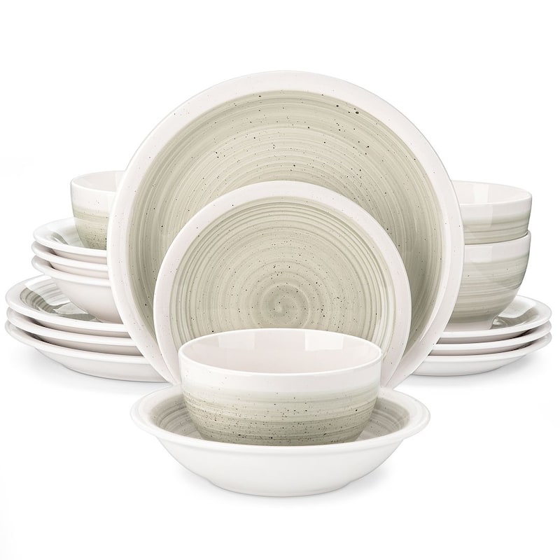vancasso ORI Stoneware 16-Piece Dinnerware Set, Service for 4