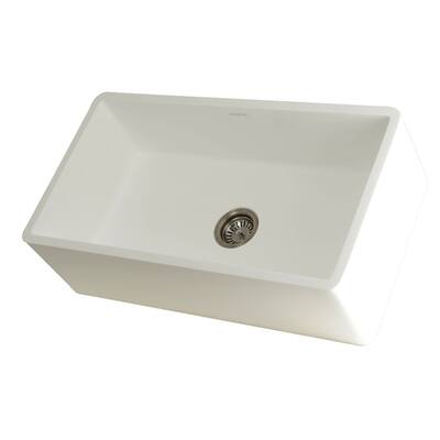 Kingston Brass Arcticstone 33" Farmhouse Single Basin Stone Composite