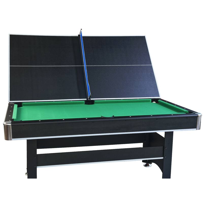 6 FT Pool Table with Table Tennis Top