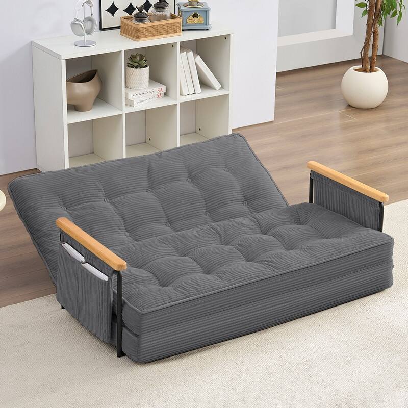 Mixoy Muti-Functional Folding Floor Sofa Bed,3-Seater,2-Seater,1-Seater Lazy Futon Sofa with 6 Position Adjustable Backrest