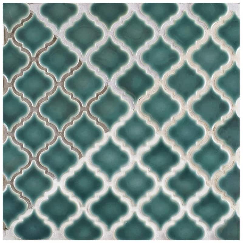 Merola Tile Hudson Tangier Emerald 12-3/8" x 12-3/8" Porcelain Floor and Wall Tile