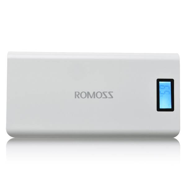 Shop Romoss Solo 6 Plus 16000mah Power Bank 2 Usb Ports Portable