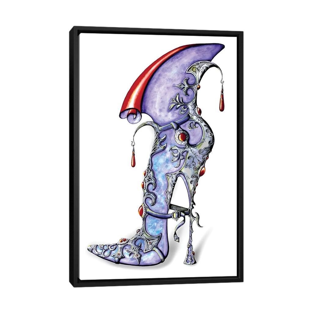 iCanvas "Lady Knight" by Sally King Design Framed Canvas Print