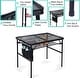 preview thumbnail 9 of 15, Folding Table Adjustable Height, Portable Camping Table with Mesh Bag Lightweight, Carry Handle for Outdoor, Beach, Picnic