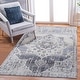 preview thumbnail 2 of 5, LOOM & LUXE Collection Cream/Blue/Medallion Non-Shedding Area Rug