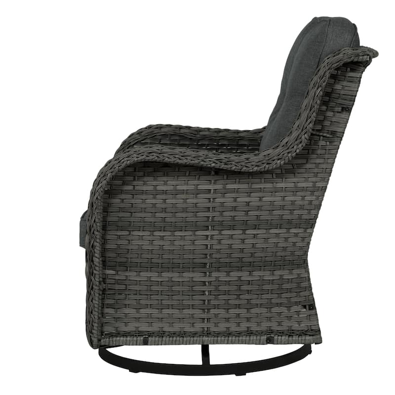 Outdoor Swivel Rocker Patio Rattan Chair