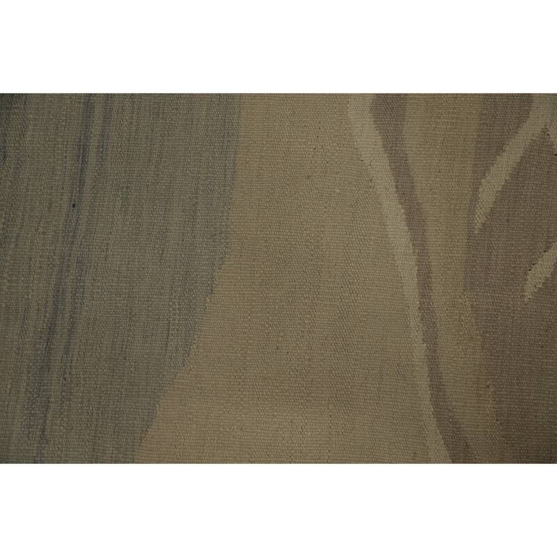 Hand Woven Oriental 100% Wool Carpet Southwestern Modern Beige & Ivories Kilim Area Rug - 6' 5'' X 4' 8''