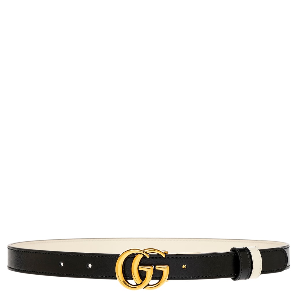 Gucci GG Marmont Reversible Thin Belt 0.8" Wide