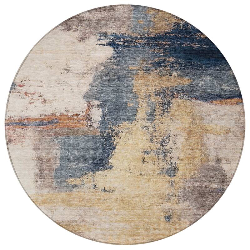 HomeRoots Abstract Transitional Rectangle Outdoor Rug