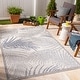 preview thumbnail 4 of 20, Livabliss Tuareg Coastal Leafy Outdoor Area Rug 5'3" x 7' - Blue