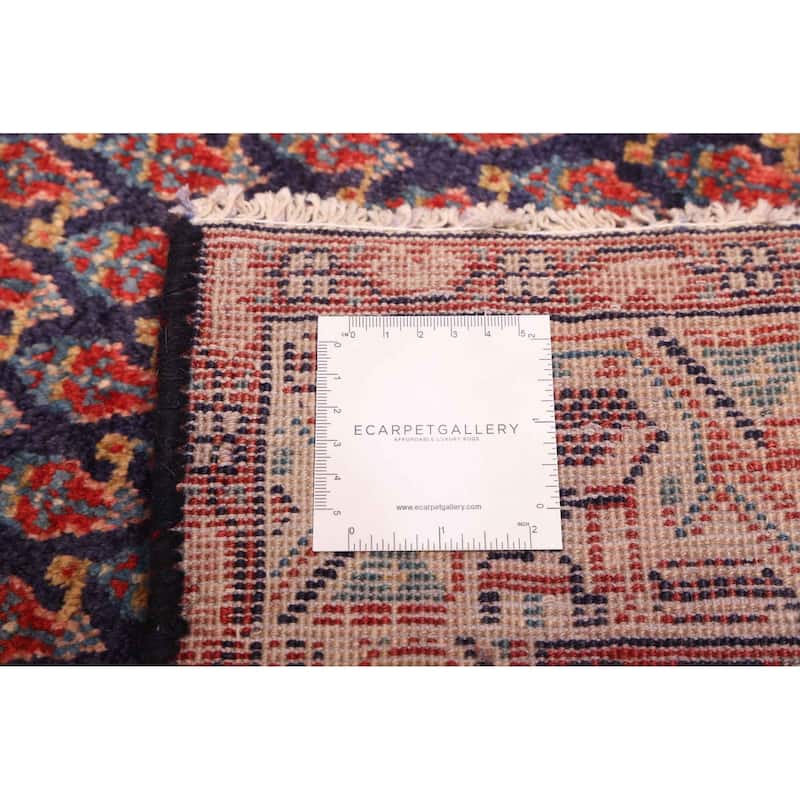 ECARPETGALLERY Hand-knotted Andelz Navy Wool Rug - 3'4 x 11'9