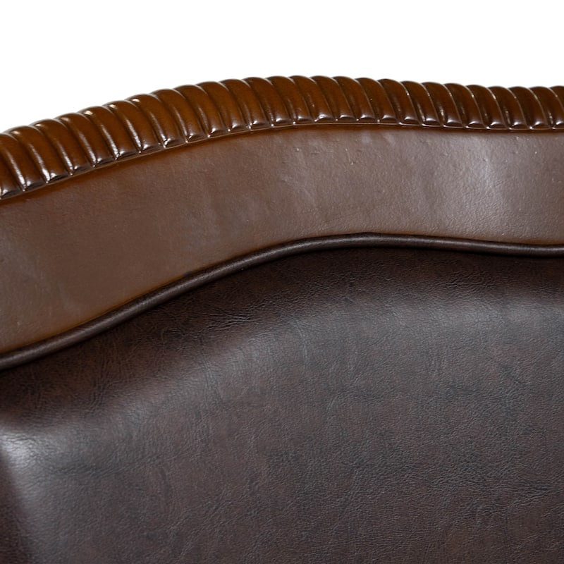 Copper Grove Madzharovo Traditional Faux Leather Dining Chairs (Set of 2)