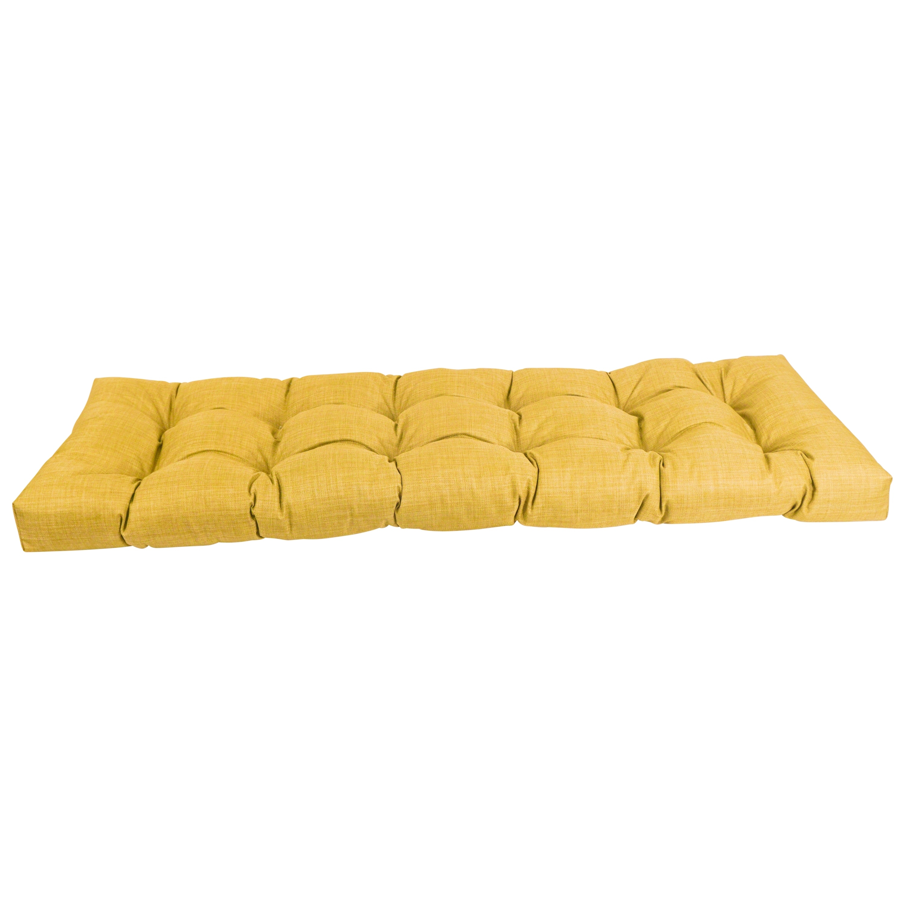 55 inch by 19 inch Tufted Solid Outdoor Spun Polyester Loveseat