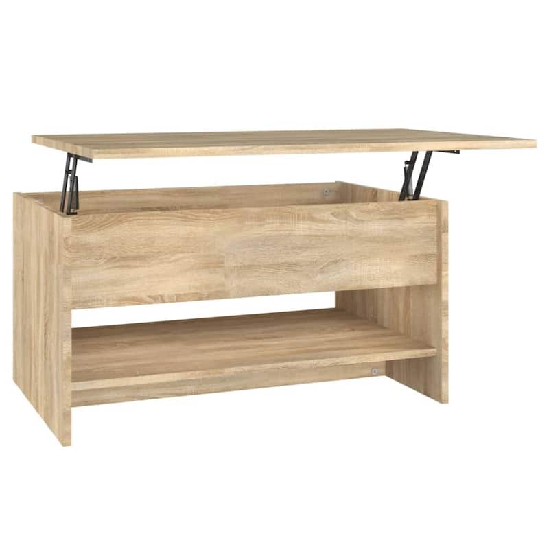 vidaXL Coffee Table Lift Top End Table Accent Side Sofa Table Engineered Wood - 31.5" x 19.7" x 16.7"
