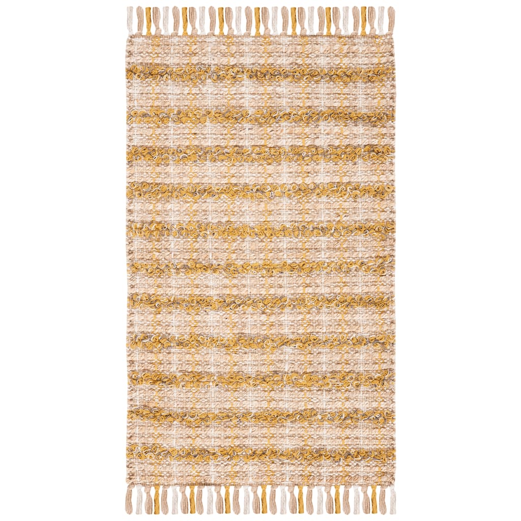 SAFAVIEH Hand-Woven Cape Cod Denine Modern & Contemporary Jute