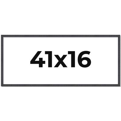 41x16 Frame Brown Solid Wood Picture Frame - Complete Modern Photo