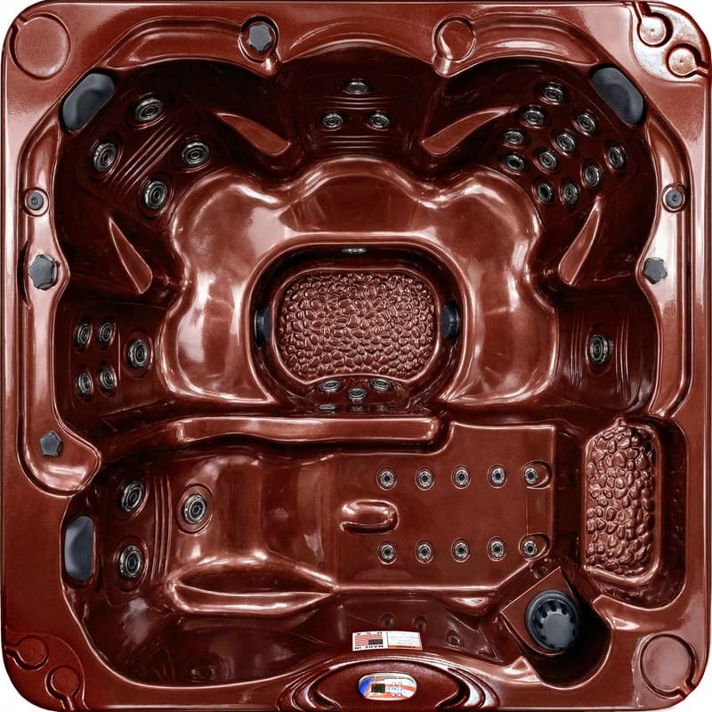 American Spas 6-Person 40-Jet Premium Acrylic Lounger Spa Standard Hot Tub with Ozonator and 5.5kW Heater