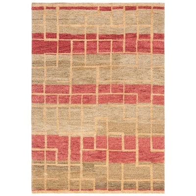 SAFAVIEH Hand-knotted Selaro Brikene Modern Wool Rug - 5' x 8'