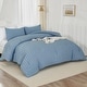 preview thumbnail 15 of 33, 3 Pieces Lightweight Summer Seersucker Bedding Comforters Sets