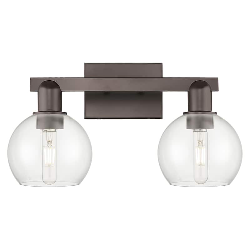 Innovations Lighting Endless Possibilities Arcadia - Athens - 2 Light 17" Bath Vanity Light - Clear/Oil Rubbed Bronze
