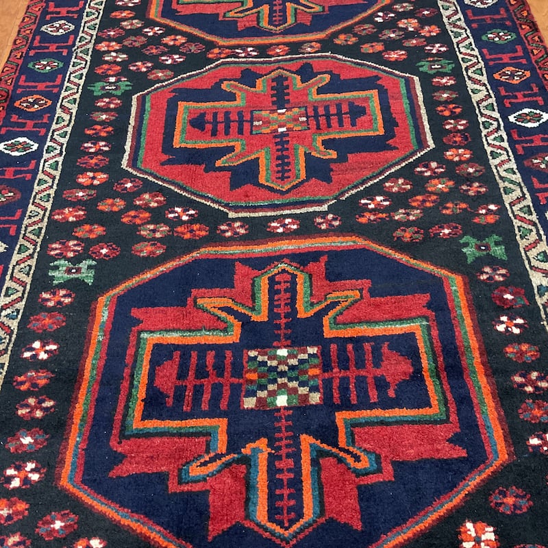 HERAT ORIENTAL Hand-knotted Tribal Hamadan Wool Rug - 4'5 x 7'2