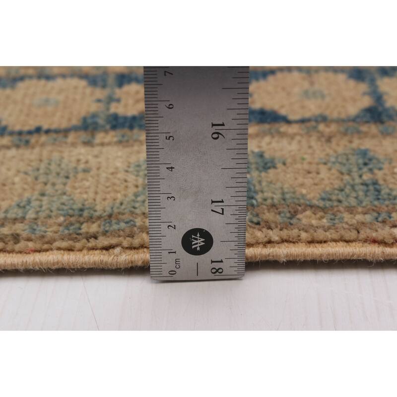 ECARPETGALLERY Hand-knotted Finest Ghazni Tan Wool Rug - 6'10 x 10'3