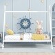 preview thumbnail 36 of 48, Imagination House Kids Bed Frame, Metal Floor Play House Bed Frame with Slat and Under Bed Storage for Girls, Boys Bedroom