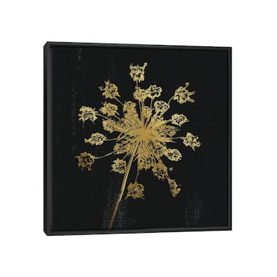 iCanvas "Lacy Gold I" by Nan Framed
