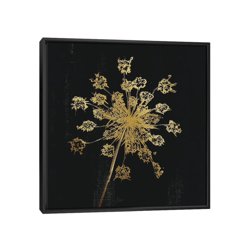 iCanvas "Lacy Gold I" by Nan Framed