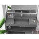 preview thumbnail 152 of 175, Juniper Stone Solid Surface Wall-mounted Vessel Sink 48" - Grey