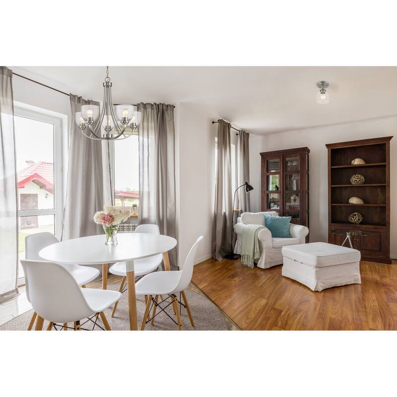 Bellevue Pauline 6" Wide Semi-Flush Ceiling Fixture