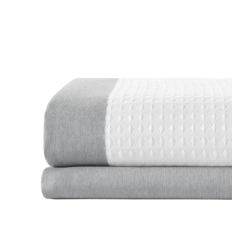 Madison Park Spa Waffle Shower Curtain with 3M Treatment