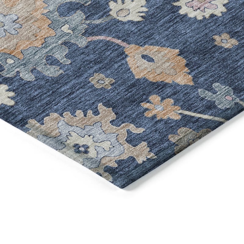 Machine Washable Indoor/ Outdoor Traditional Persian Chantille Rug