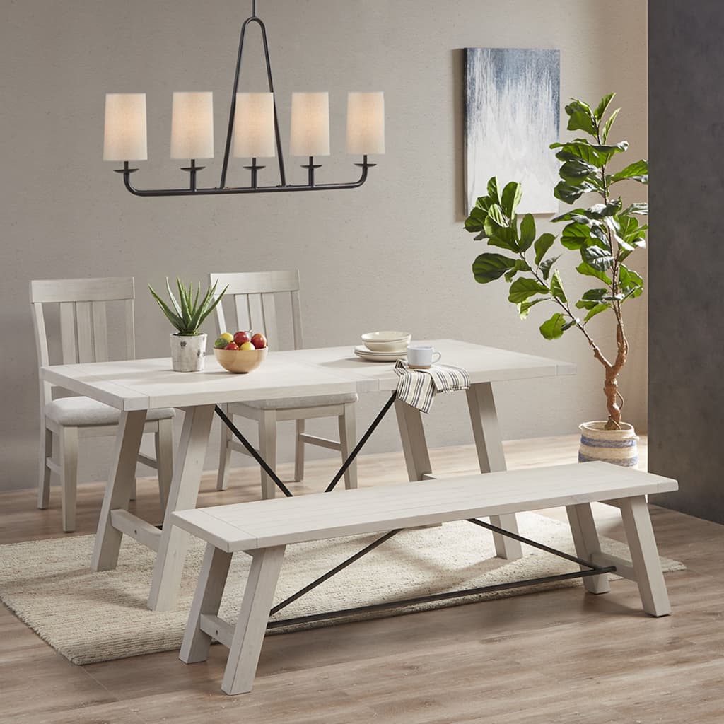 5-Light Farmhouse Bronze Linear Chandelier for Dining Room