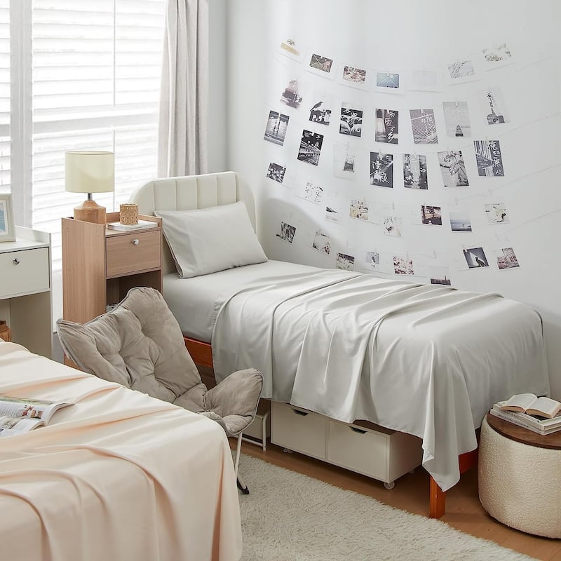 Dorm Haul® - Comfy College Sheets - Twin XL Bedding - Antarctica Gray
