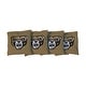 preview thumbnail 1 of 1, Oakland University Golden Grizzlies Brown Cornhole Bags All-Weather Resin Filled