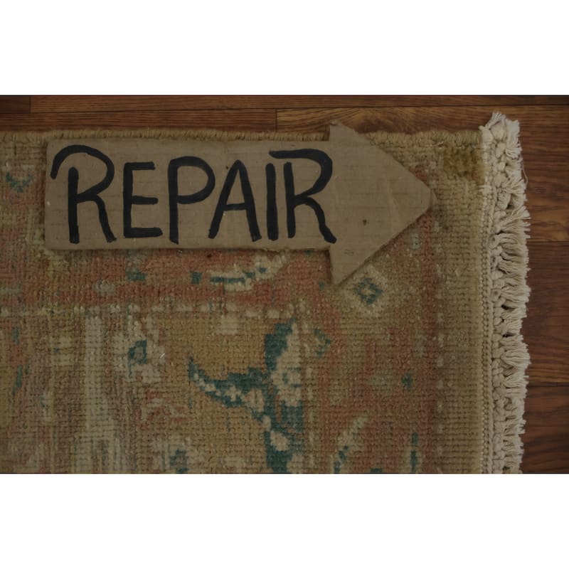 Hand Knotted Oriental 100% Wool Carpet Traditional All-Over Brown Ziegler Area Rug - 3' 7'' X 2' 0''